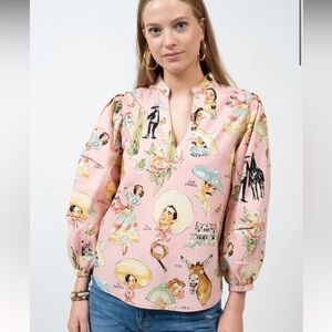 NWT Ivy Jane Vaqueros Top-XL